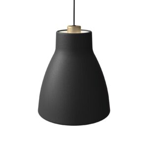 Závěsné světlo Gong, Ø 25 cm, černá