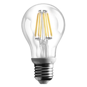 E27 6W LED filament žárovka s 800 lm, teplá bílá