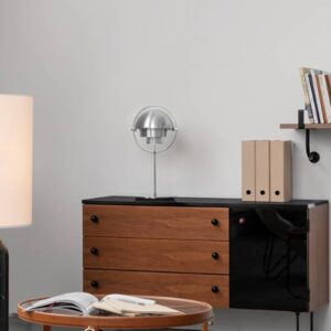 GUBI Multi-Lite stolní lampa chrom/chrom