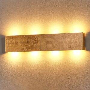 Maja – LED nástěnné světlo antik zlatá,stmívatelné