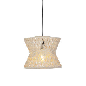 Orientální závěsná lampa šedá 30 cm – Leonard
