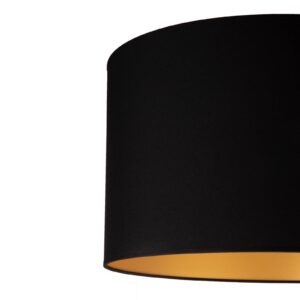 Stolní lampa Roller, černá/zlatá, výška 50 cm