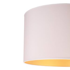 Stolní lampa Roller, bílá/zlatá, výška 30 cm