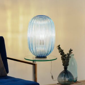 Foscarini Plass media stolní lampa stmívač, modrá