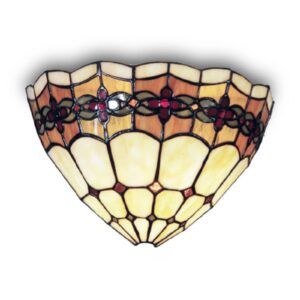 Nástěnné světlo Weena v dekoru Tiffany