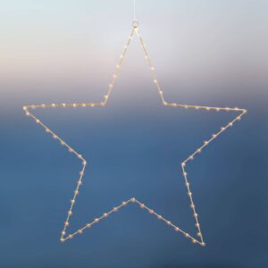 LED dekorativní hvězda Liva Star, zlatá, Ø 70 cm