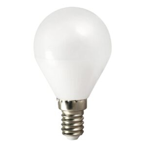 LED žárovka TEMA E14 5W kapka teplá bílá pro AC/DC