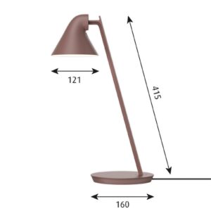Louis Poulsen NJP Mini LED stolní lampa hnědá