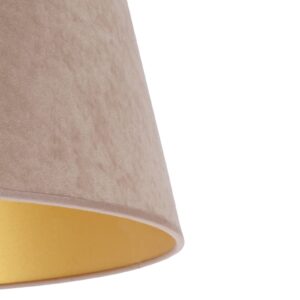 Stínidlo na lampu Cone výška 18 cm, béžová/zlatá