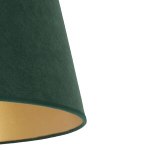 Stínidlo na lampu Cone výška 22,5 cm, zelená/zlatá