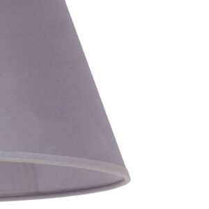 Stínidlo na lampu Sofia výška 31 cm, šedá/bílá