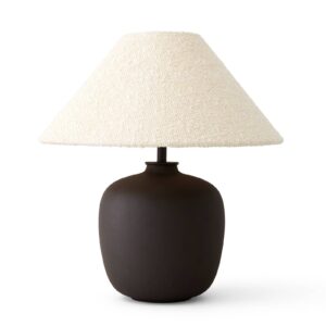 Menu Torso LED stolní lampa, hnědá/bílá, 37cm