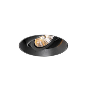 Moderní zapuštěná bodová černá GU10 AR70 kruhová ozdoba – Oneon