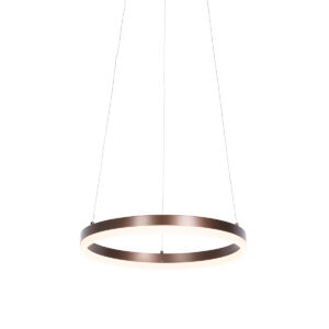 Design hanglamp brons 40 cm incl. LED 3 staps dimbaar – Anello