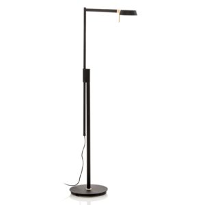 Rothfels Ulrik LED stojací lampa, černá, mosaz