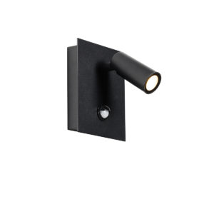 Venkovní nástěnné svítidlo černé včetně LED IP54 pohybového senzoru – Simon