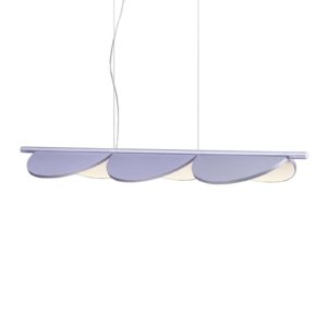 FLOS Almendra Linear LED závěsné světlo 3x, šeřík