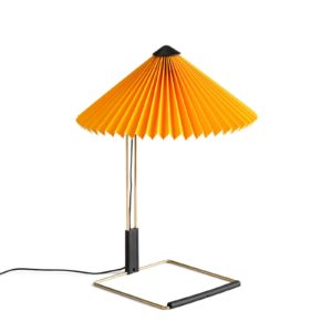 HAY Matin 300 LED stolní lampa plisovaná, žlutá