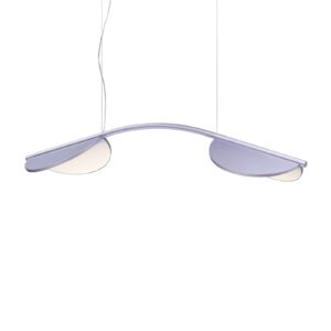 FLOS Almendra Arch LED závěsné světlo dlouhé šeřík