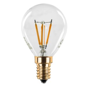 SEGULA LED žárovka-kapka 24V E14 3W filament 922