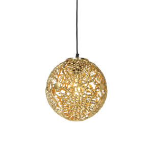 Art Deco závěsná lampa zlatá – Maro