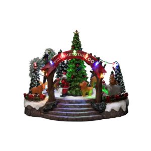 Stolní dekorace vánoční zoo
