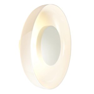 MARSET Aura LED nástěnné světlo, Ø 25 cm, opálová
