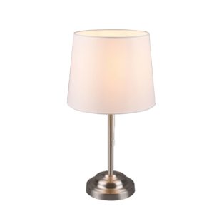 Lindby Alomira stolní lampa, 52 cm, nikl