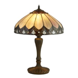 Stolní lampa Pearl ve stylu Tiffany, výška 56 cm