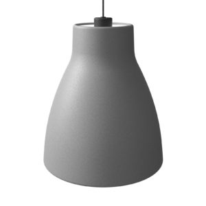 Závěsné světlo Gong, Ø 32 cm, betonově šedá