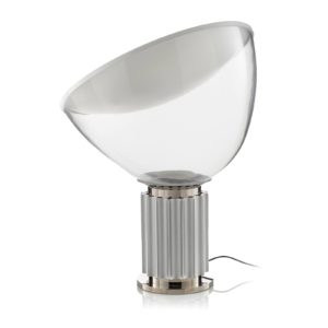 FLOS Taccia malý - stolní lampa LED, hliník