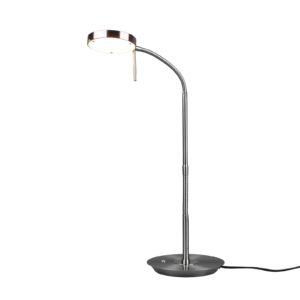 Lindby Sharani stolní lampa LED, CCT, nikl