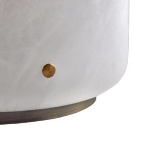 LED stolní lampa Capsule z alabastru výška 30