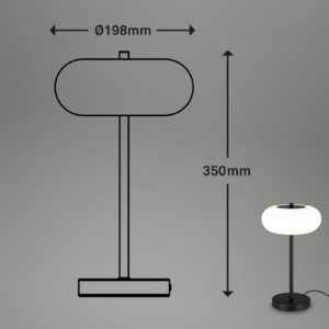 LED stolní lampa Voco s dotykovým stmívačem