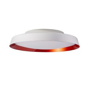 LED stropní svítidlo Boop! Ø54cm bílá/červená