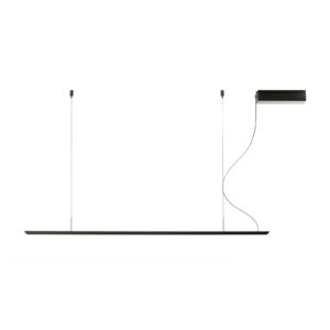 LED závěsné světlo Lineal, černá, délka 158 cm