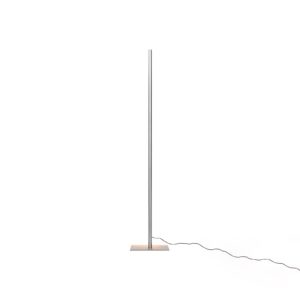 LED stojací lampa Lineal, výška 180 cm, nikl matný