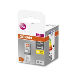 OSRAM Base PIN LED kolík žárovka G9 1,9W 2700K 5ks