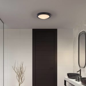 LEDVANCE Bathroom Classic Round stropní 31cm černá