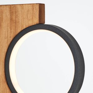 LED stolní lampa Cheesy ze dřeva
