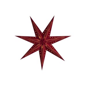 Sterntaler Samt papírová hvězda, Ø 75 cm červená