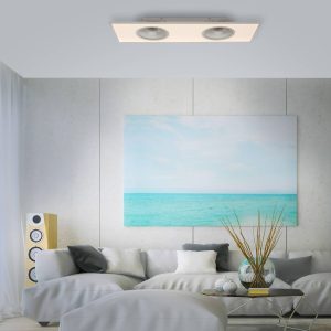 LED stropní ventilátor Flat-Air CCT bílá, 120x40cm
