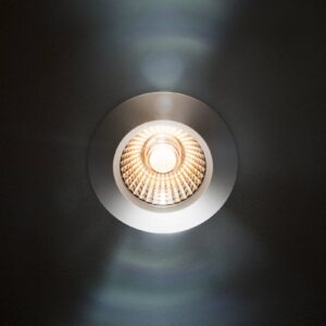 LED bodový podhled Diled, Ø 6,7 cm, Dim-To-Warm, bílý