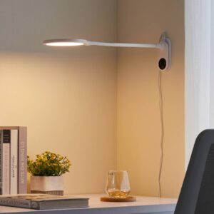 Lindby Valtaria LED stolní lampa, CCT, bílá