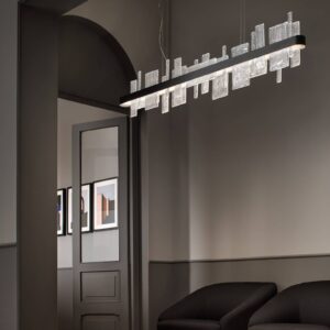 Závěsné svítidlo LED Ribbon Linear, 150 cm, černá, Up & Down