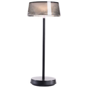 Venkovní stolní lampa černá včetně LED s dotykovým stmívačem IP44 – Sammi