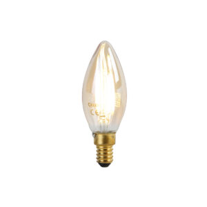 Chytrá E14 LED lampa B35 zlatá 4