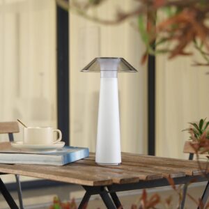 Lindby LED dobíjecí venkovní stolní lampa Gomba
