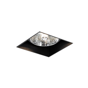 Moderní vestavné bodové svítidlo černé GU10 AR70 bez ozdobné lišty – Oneon