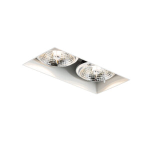 Moderní vestavné bodové svítidlo bílé GU10 AR70 bez ozdobného 2-světla – Oneon
